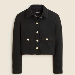J. Crew Black jacket with Gold Buttons